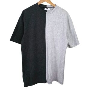 Topman‎ Two Tone Gray Crewneck T-Shirt